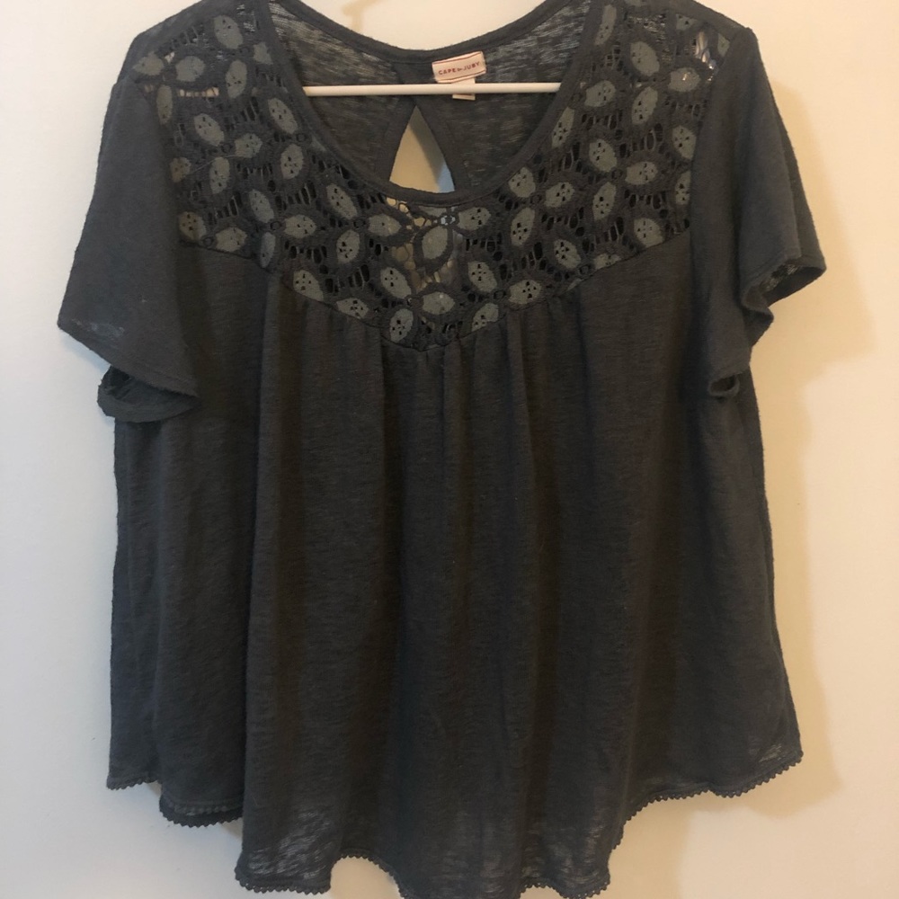 Dark gray shirt
